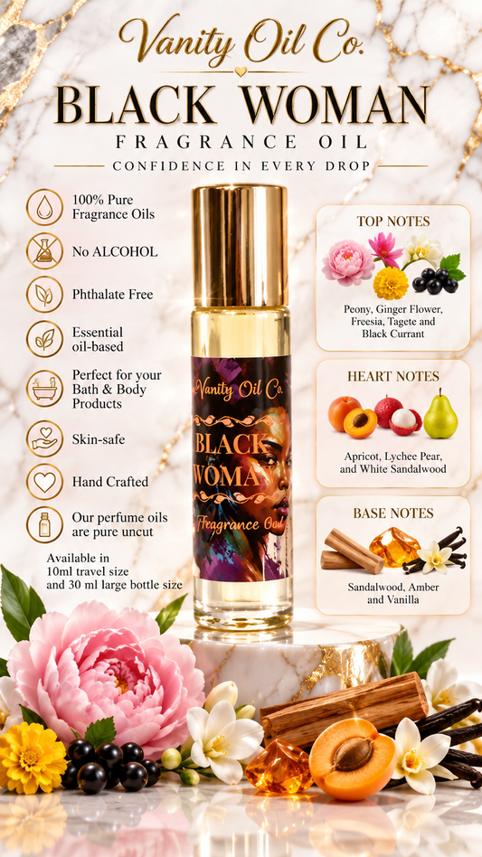 Black Women Perfume Fragrance body oil