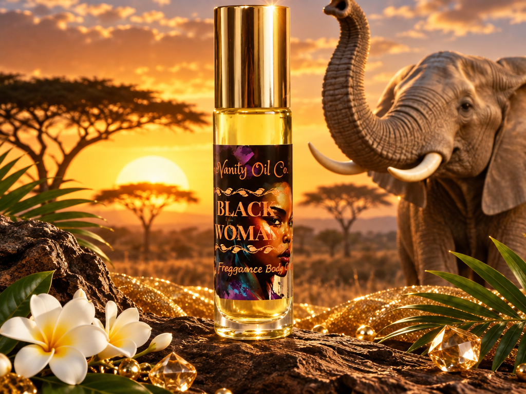 Black Women Perfume Fragrance body oil
