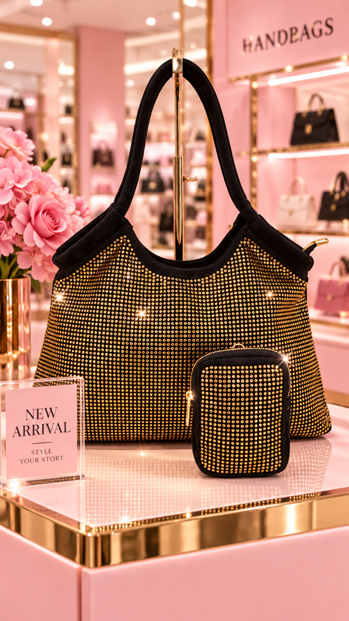 The Foxxi Embellished Shoulder Bag