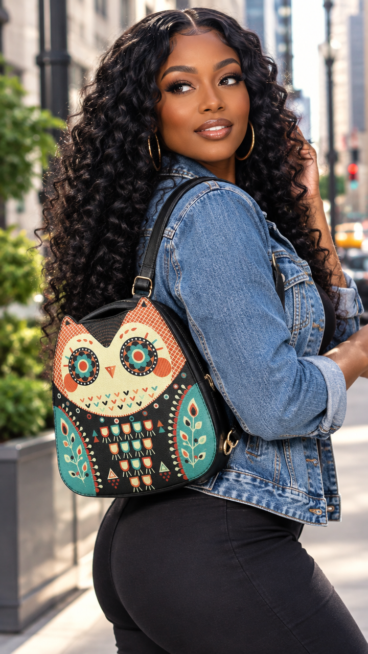 The Olivia Novelty Owl Crossbody Bag