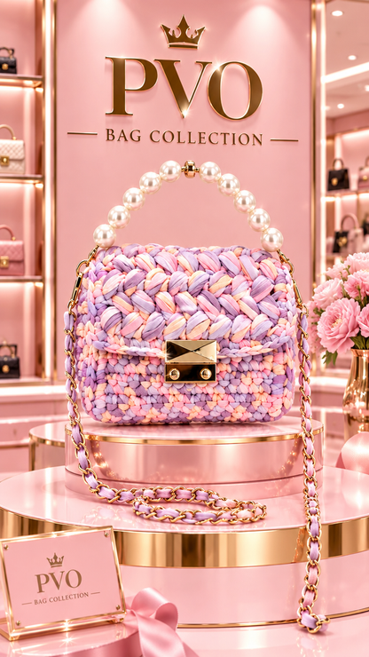 Princess woven crossbody bag