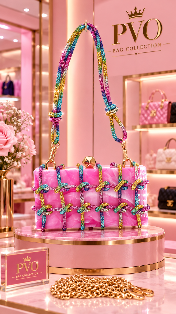 The Juliet Pink Multi Handbag