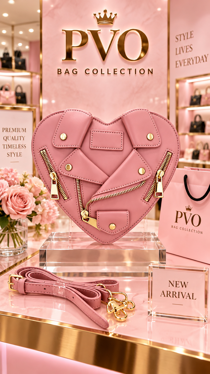Miss Lovely Heart Shaped Crossbody Bag