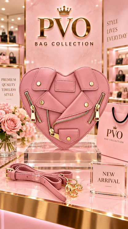 Miss Lovely Heart Shaped Crossbody Bag