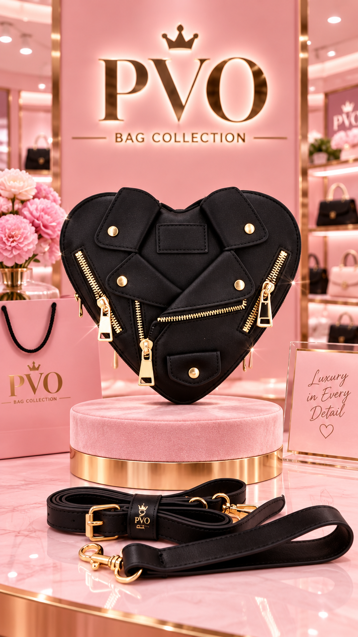 Miss Lovely Heart Shaped Crossbody Bag