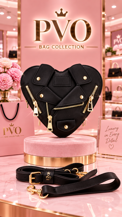 Miss Lovely Heart Shaped Crossbody Bag