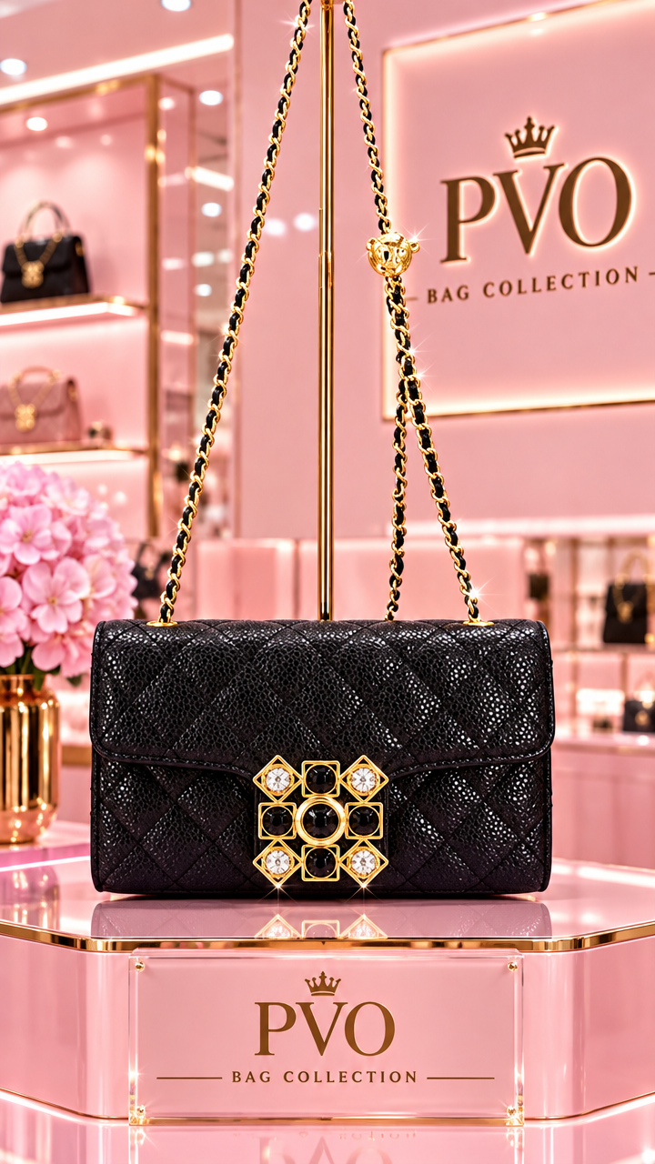 The Bijou Quilt Chain Strap Handbag