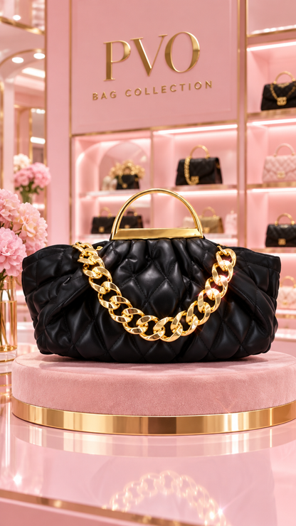 Anais Chunky Gold Chain Handbag