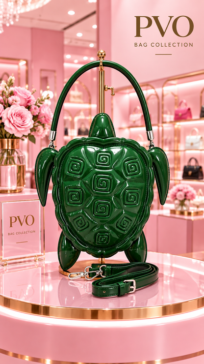 Luxury Turtle Crossbody Handbag