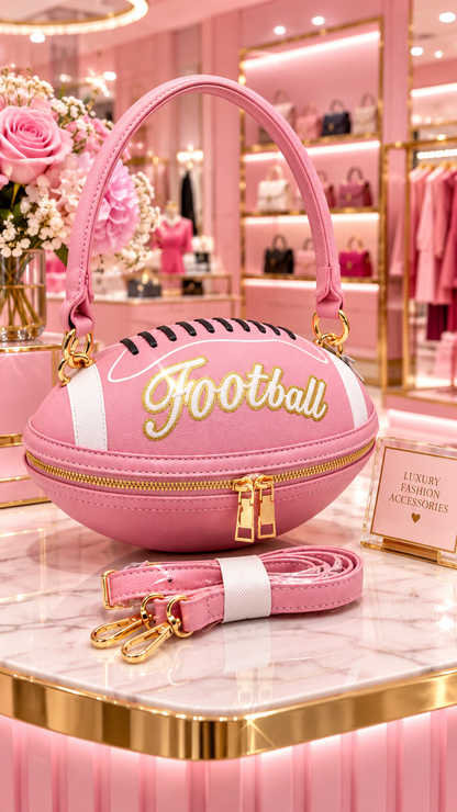 The Felicity Novelty Football Crossbody Bag