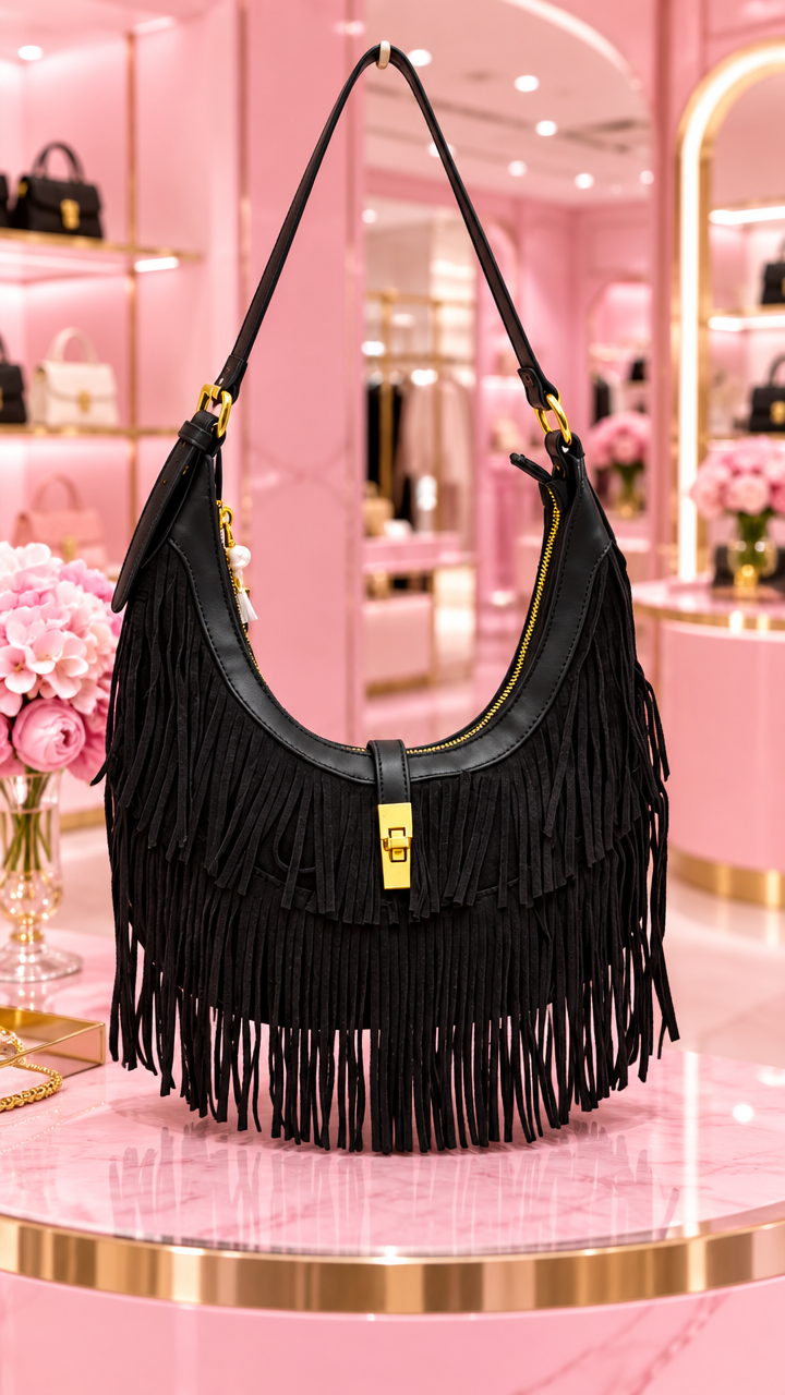 The Tiara Fringe Crossbody Bag