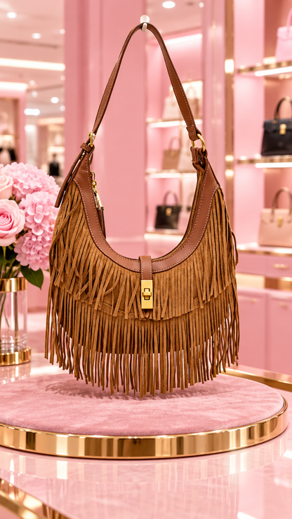 The Tiara Fringe Crossbody Bag