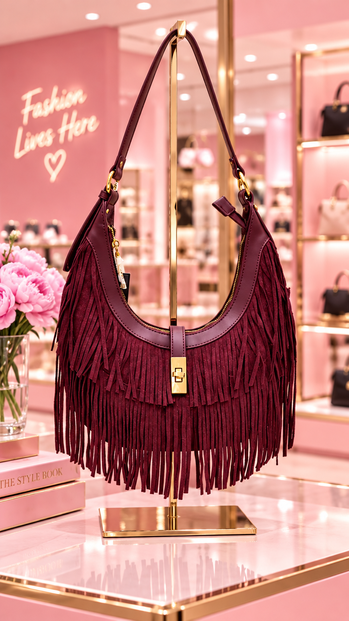 The Tiara Fringe Crossbody Bag