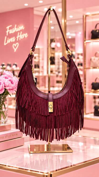 The Tiara Fringe Crossbody Bag