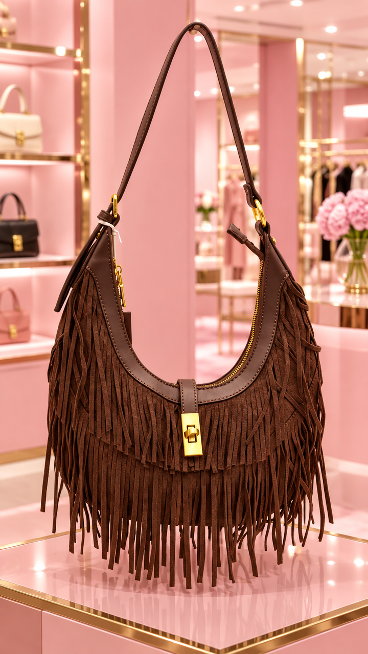The Tiara Fringe Crossbody Bag