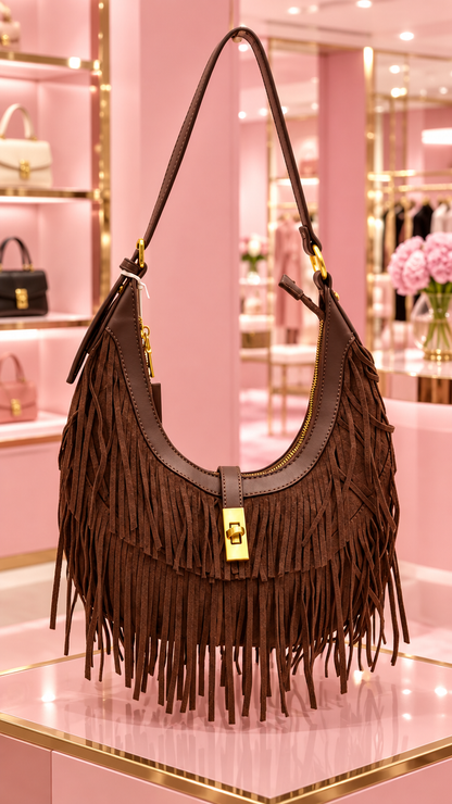 The Tiara Fringe Crossbody Bag