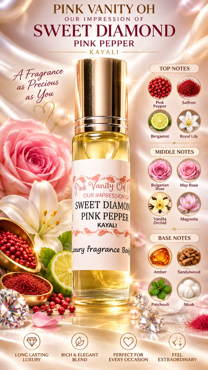 PVO_Sweet Diamond Pink Pepper Type Perfume Fragrance Oil