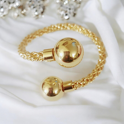 Gold Balls Adjustable fashion  Bangle