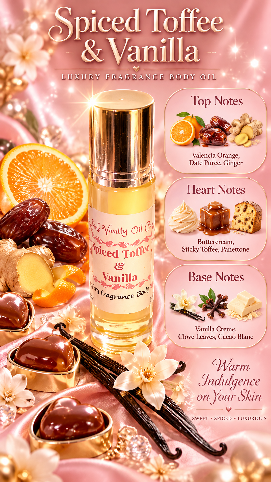 Spiced Toffee & Vanilla Perfume Fragrance oil