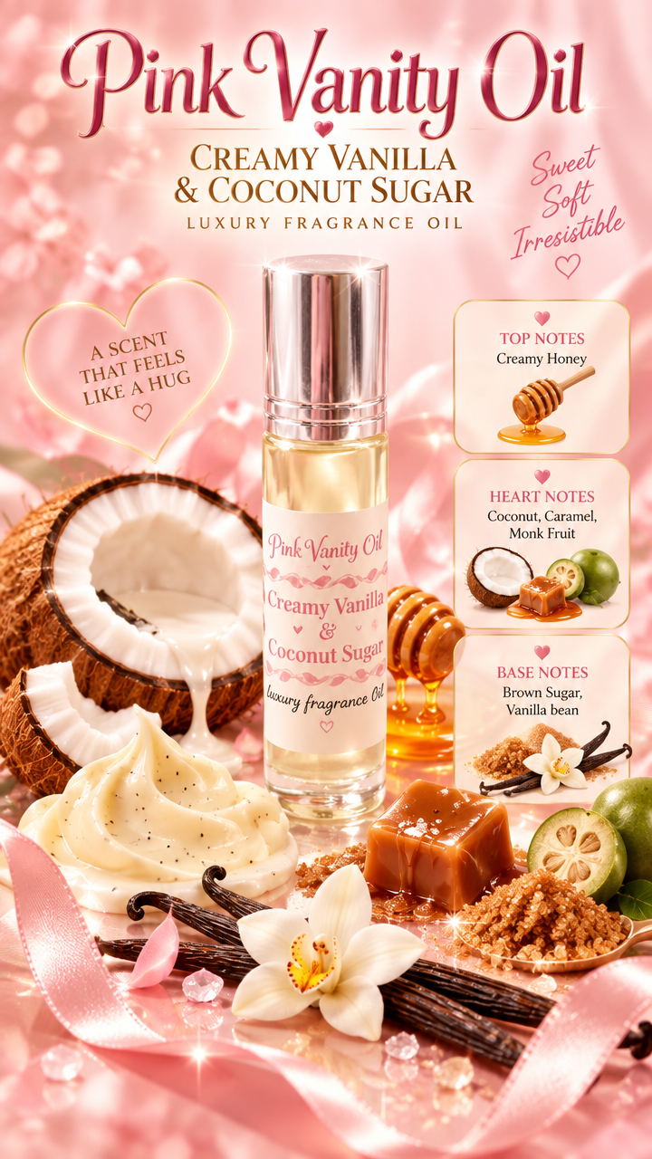 Creamy Vanilla & Coconut Sugar Perfume Fragrance Oil