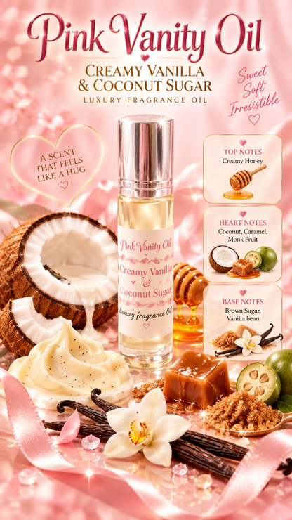 Creamy Vanilla & Coconut Sugar Perfume Fragrance Oil
