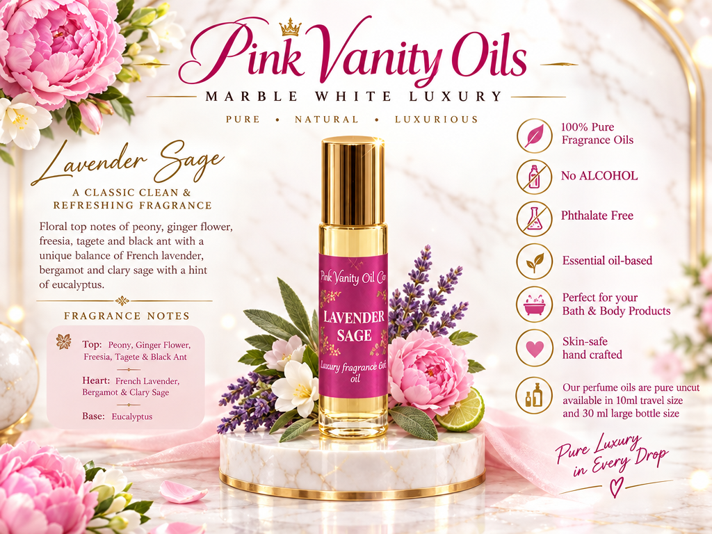 Lavender and Sage Perfume Fragrance body oil