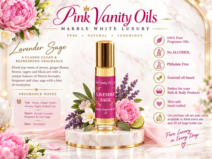 Lavender and Sage Perfume Fragrance body oil