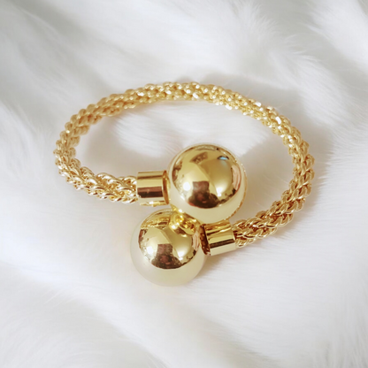 Gold Balls Adjustable fashion  Bangle